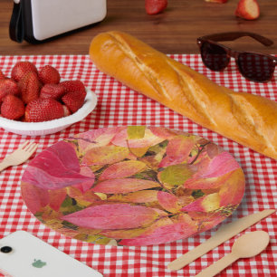 Kleurrijke knollen Floral Papieren Bordje