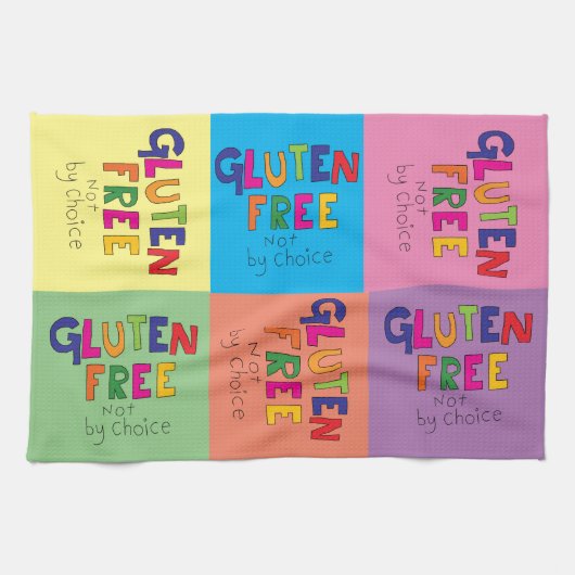 kleurrijke knolselderij Gluten Free coeliac Theedoek (Horizontaal)