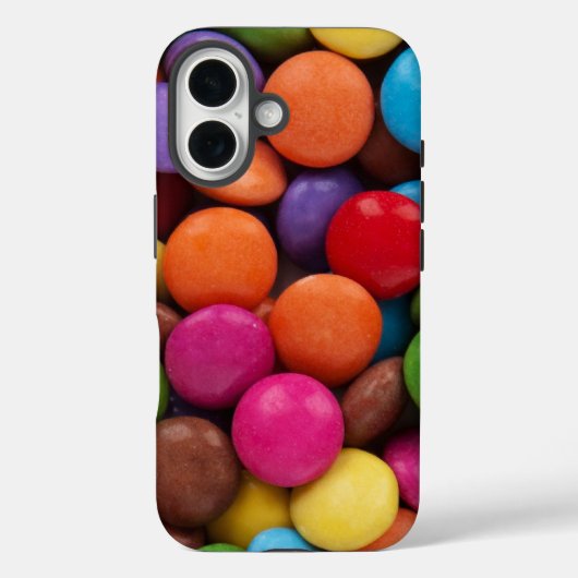 kleurrijke knop snoep case cover (Achterkant)