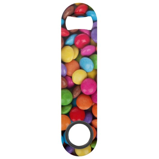 Kleurrijke knop snoep speed flessenopener (Voorkant)