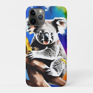 Kleurrijke Koala Beer Watercolor Splash, Case-Mate iPhone Case