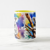 Kleurrijke Koala Beer Watercolor Splash, Mok (Midden)