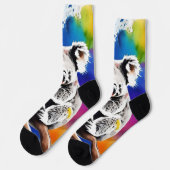 Kleurrijke Koala Beer Watercolor Splash, Sokken (Links)