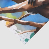 Kleurrijke Koala Beer Waterverf Spat, Tissuepapier (Detail)