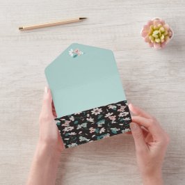 Kleurrijke Koala Patroon Leuke Dier en Bloemen All In One Uitnodiging