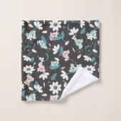 Kleurrijke Koala Patroon Leuke Dier en Bloemen Bad Handdoek (Wasdoekje)