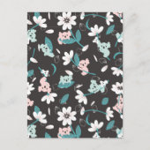Kleurrijke Koala Patroon Leuke Dier en Bloemen Briefkaart (Voorkant)