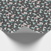 Kleurrijke Koala Patroon Leuke Dier en Bloemen Cadeaupapier (Hoek)