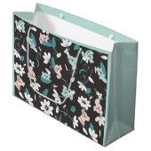 Kleurrijke Koala Patroon Leuke Dier en Bloemen Groot Cadeauzakje (Voorkant Gekanteld)