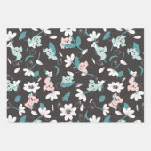 Kleurrijke Koala Patroon Leuke Dier en Bloemen Inpakpapier Vel (Voorkant)