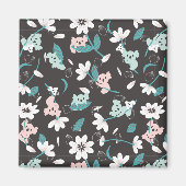 Kleurrijke Koala Patroon Leuke Dier en Bloemen Magneet (Voorkant)