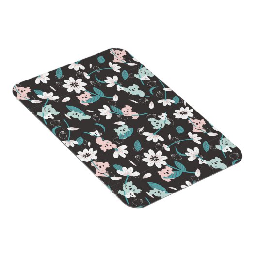 Kleurrijke Koala Patroon Leuke Dier en Bloemen Magneet (Rechterzijde)