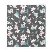 Kleurrijke Koala Patroon Leuke Dier en Bloemen Notitieblok (Voorkant)