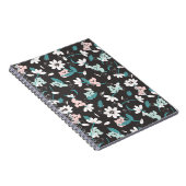 Kleurrijke Koala Patroon Leuke Dier en Bloemen Notitieboek (Rechterzijde)