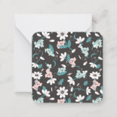 Kleurrijke Koala Patroon Leuke Dier en Bloemen Notitiekaartje (Voorkant)