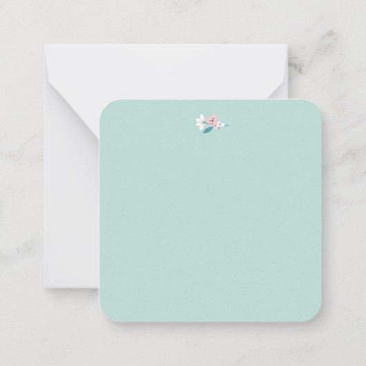 Kleurrijke Koala Patroon Leuke Dier en Bloemen Notitiekaartje (Achterkant)