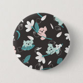 Kleurrijke Koala Patroon Leuke Dier en Bloemen Ronde Button 5,7 Cm (Voorkant)