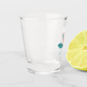 Kleurrijke Koala Patroon Leuke Dier en Bloemen Shot Glas (Links)