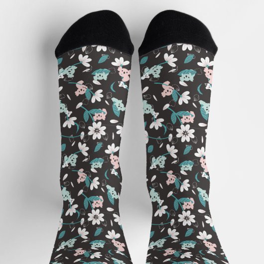 Kleurrijke Koala Patroon Leuke Dier en Bloemen Sokken (Top)