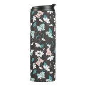 Kleurrijke Koala Patroon Leuke Dier en Bloemen Thermosbeker (Gedraaid links)