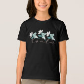 Kleurrijke Koala Patroon Leuke Dier en Bloemen Tri-Blend Shirt (Voorkant)