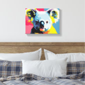 Kleurrijke koala verpakte canvas kunst (Insitu (Slaapkamer))