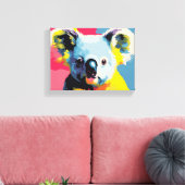Kleurrijke koala verpakte canvas kunst (Insitu (Woonkamer))