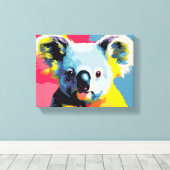 Kleurrijke koala verpakte canvas kunst (Insitu (Houten vloer))