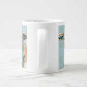 Kleurrijke Koe Grote Koffiekop (Achterkant)