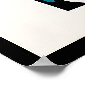 Kleurrijke Koe inheemse stijl Poster (Hoek)