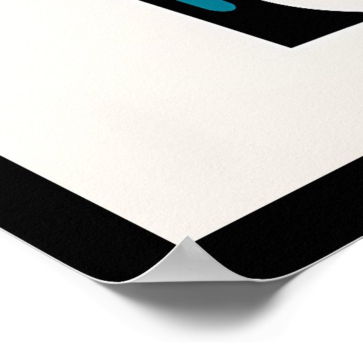 Kleurrijke Koe inheemse stijl Poster (Hoek)