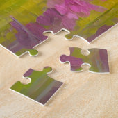 Kleurrijke Koe Portret Moderne Abstracte Kunst Legpuzzel (Zijkant)