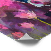 Kleurrijke Koe Portret Moderne Abstracte Kunst Poster (Hoek)