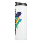 Kleurrijke Koe, Rainbow Koe Design Thermosbeker (Geroteerd rechts)