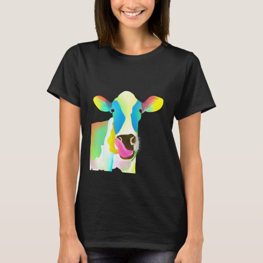 Kleurrijke Koe T-shirt (Voorkant)