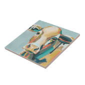 Kleurrijke Koe Tegeltje (Zijkant)