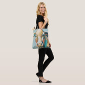 Kleurrijke Koe Tote Bag (Op model)
