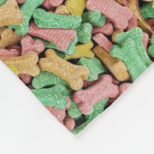 kleurrijke koekjes voor beendermeel van honden fleece deken (Hoek)