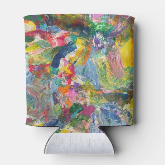 Kleurrijke Koelbox Drink esthetiek kan bier soda Blikjeskoeler (Achterkant)