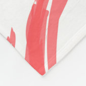 Kleurrijke, koele, moderne, trendy penseelcirkels fleece deken (Hoek)