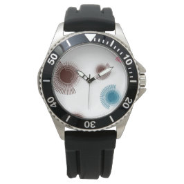 Kleurrijke, koele, trendomcirkels van stedelijke b horloge