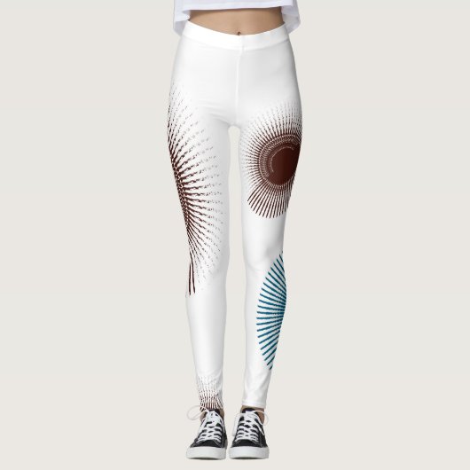 Kleurrijke, koele, trendomcirkels van stedelijke b leggings (Voorkant)