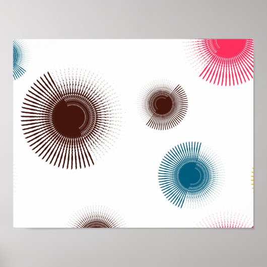 Kleurrijke, koele, trendomcirkels van stedelijke b poster (Voorkant)