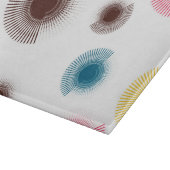 Kleurrijke, koele, trendomcirkels van stedelijke b snijplank (Hoek)