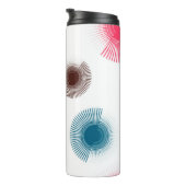 Kleurrijke, koele, trendomcirkels van stedelijke b thermosbeker (Geroteerd rechts)