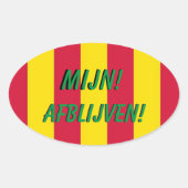 Kleurrijke Koffer Sticker (Voorkant)