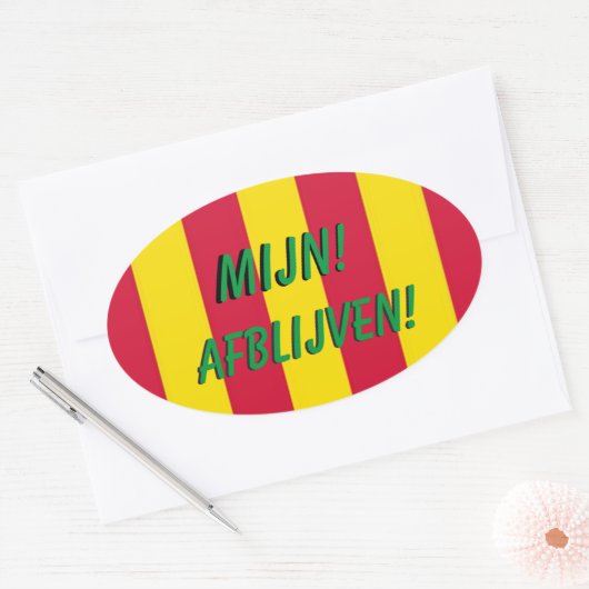 Kleurrijke Koffer Sticker (Envelop)