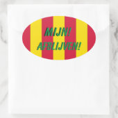 Kleurrijke Koffer Sticker (Tas)