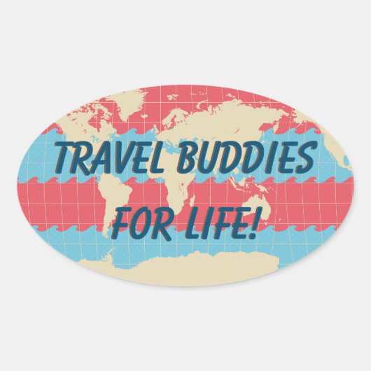 Kleurrijke Koffer Sticker (Voorkant)