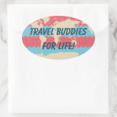 Kleurrijke Koffer Sticker (Tas)